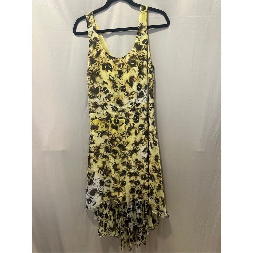 Leifsdottir Anthropologie Silk Butterfly Dress Sz 10 Boho Fairycore Midi